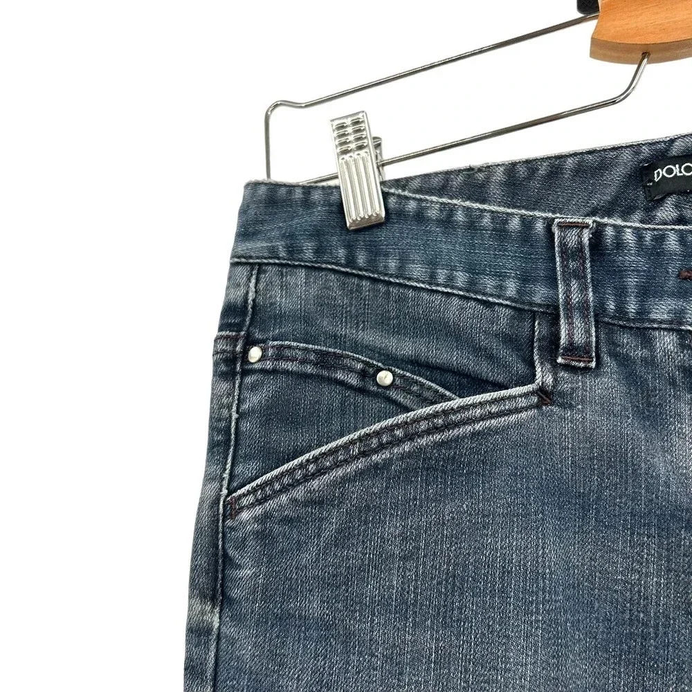 Dolce & Gabbana Low Rise Straight Leg Zipper Ankle Y2K‎ Jeans Size US 8